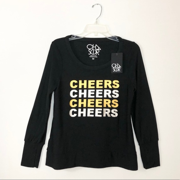 Chaser NWT Graphic CHEERS Soft Pull over M - Picture 3 of 12